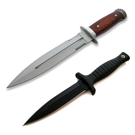 *2er Set* USA Saber - 28cm großes - Jagd - Dolch - Hirschfänger - Saufänger - Saufeder - Outdoor - Messer - Hunting - Knife -
