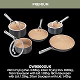 Ninja Extended Life Ceramic 5-Piece Cookware Set Terracotta Grey 20 & 24cm Pans view 7