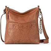 The Sak Lucia Crossbody Bag in Leather, Convertible Purse with Adjustable Strap