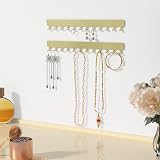 Josmimic Wall Necklace Organizer Holder Gold 2 Pack Wall Mounted Jewelry Display view 4