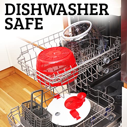 Zulay Kitchen Salad Spinner Large 5L Capacity Manual Lettuce Spinner