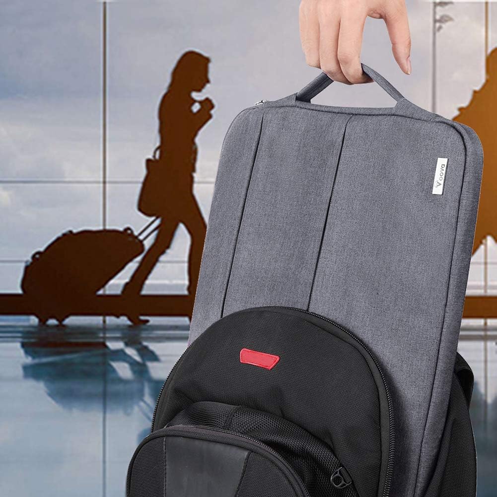 V Voova 13 13.3 Inch Laptop Sleeve Carrying Case Compatible with 13" 2018-2021 MacBook Air/MacBook Pro M1,Surface Book 2 13.5",HP Envy 13 Chromebook Protective Slim Notebook Bags with Handle,Grey: Electronics