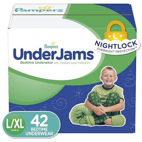 Pampers UnderJams Disposable Bedtime Underwear for Boys, Size L/XL