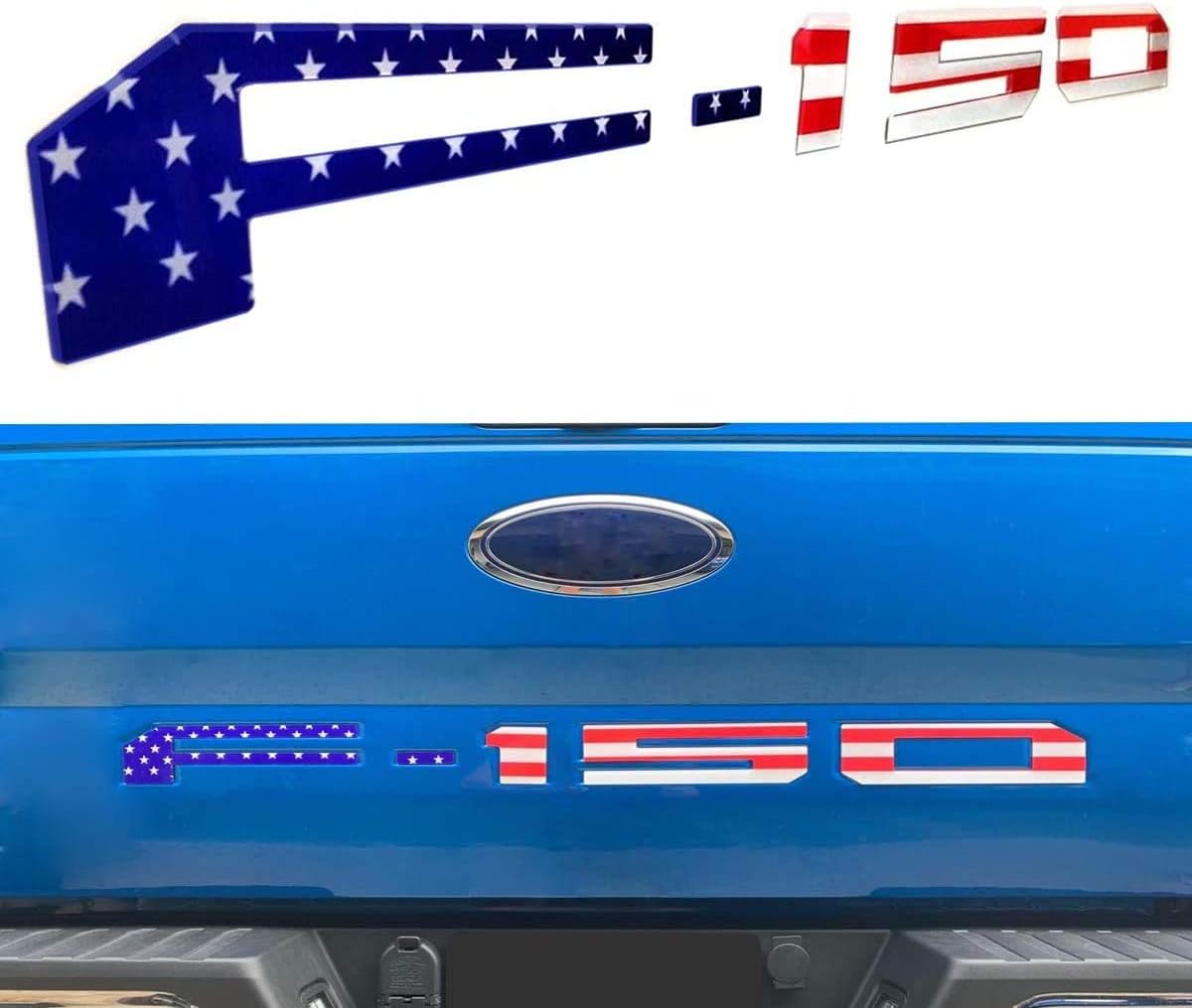 F150 Tailgate Letters 3M Adhesive & 3D Raised Tailgate Decal