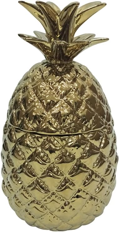 Amazon Com Comfy Hour 9 Ceramic Pineapple Storage Jar Candy Jar