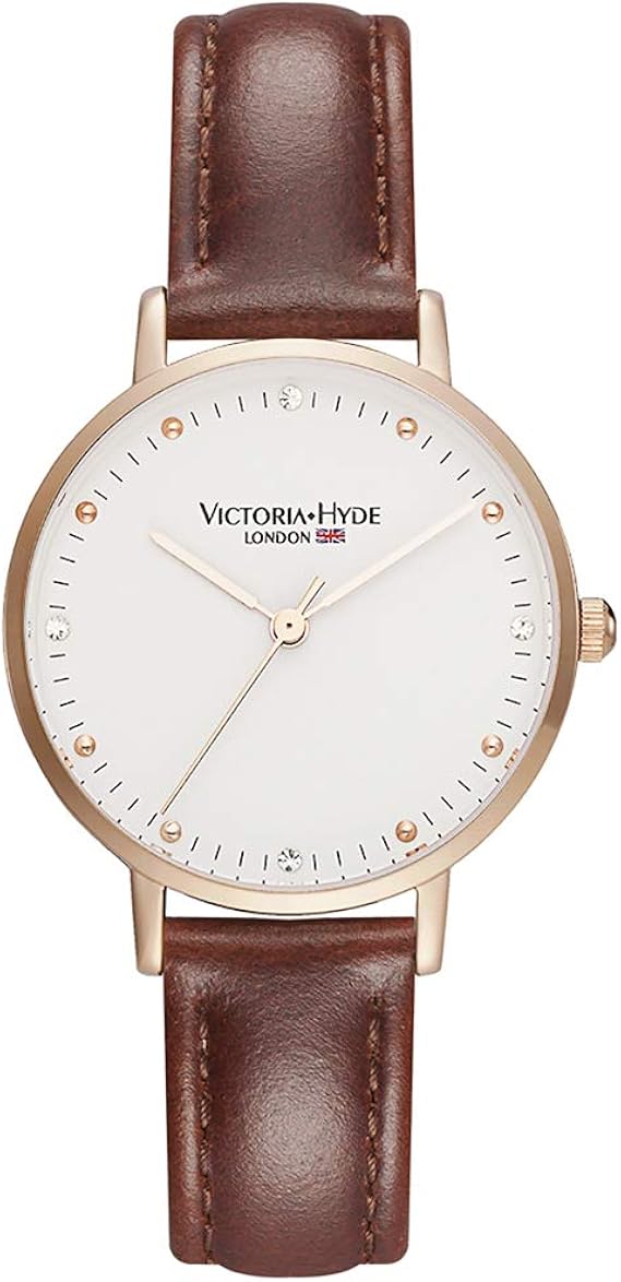 Amazon Victoria Hyde レトロレディース腕時計 スモールダイヤル アナログクォーツ 取り外し可能 本革ストラップ レディース腕時計 ブラウン ブラック コーヒー レッドブラウン レディース腕時計 腕時計 通販