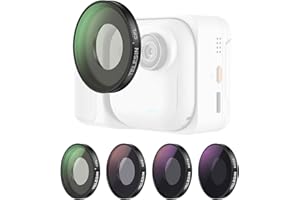 TELESIN Filter Kit for Insta 360 Go Ultra - CPL + ND 8/ND16/ND32 Filters | Balanced Exposure | Anti-Reflection | Multi Layer 