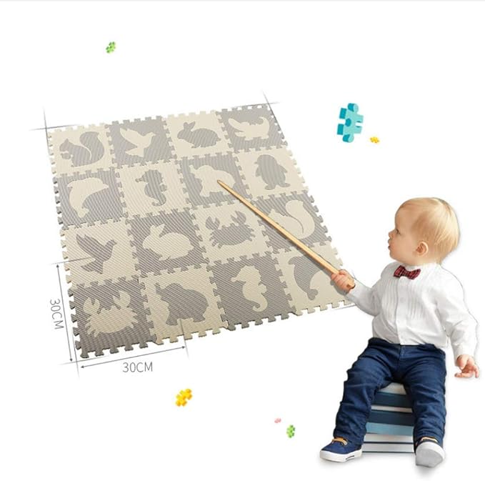 HSLJ1 Patrón 16pcs espuma EVA suave fichas de animales de arrastre del