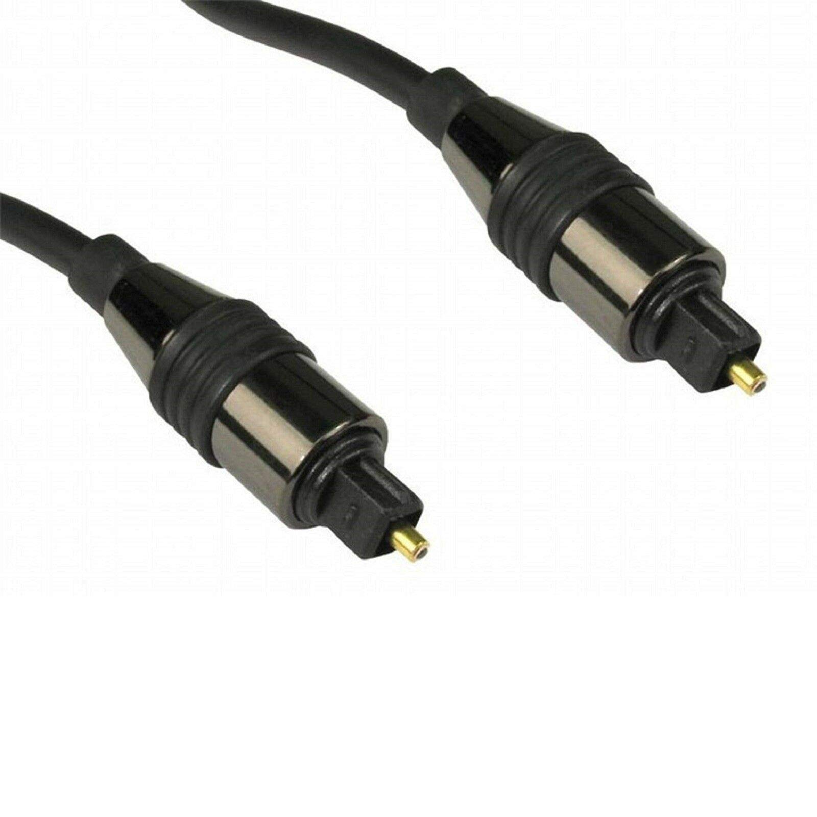 JAFSAL ONLINE Digital Optical Audio Cable- Toslink Cable- Gold Plated Premium Quality Audio Cable Toslink Lead- Ideal for Smart Tv, Soundbar, PS4, DVD/CD, Home Theatre- (1 Meter)