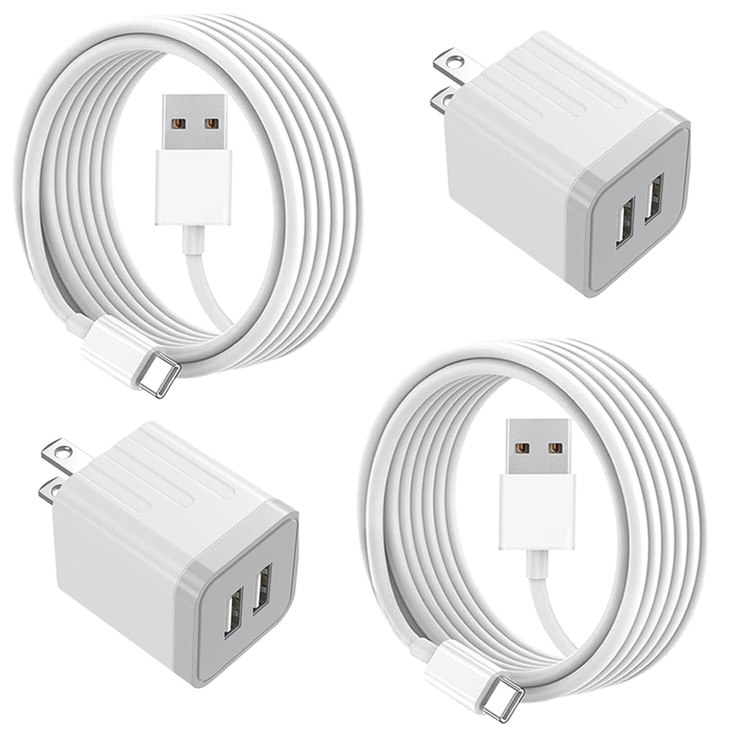 Photo 1 of 10FT iPhone 16 15 Charger,2Pack Dual Port 20W Fast Charging Block iPad Charger Plug Power Adapter 10Foot USB to USB C Cable Cord for iPhone 16/16 Pro Max/16 Plus/15/15 Plus/15 Pro/iPad Mini6/iPad Air5