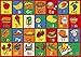 Champion Rugs 8x10 Kids Area Rug ABC Food Learning/Playtime Carpet (7ft4in.x10ft4in.) (8 Feet X 10 Feet)