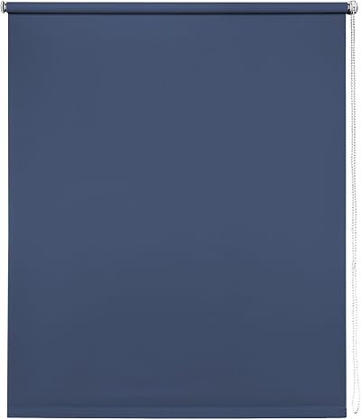 New Edge Blinds Navy Thermal Blackout Roller Blinds 125cm x 165cm