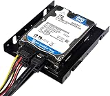 DEEPFOX 2.5" SSD HDD to 3.5" Bay Mounting Bracket Adapter Kit w/SATA Cable view 6