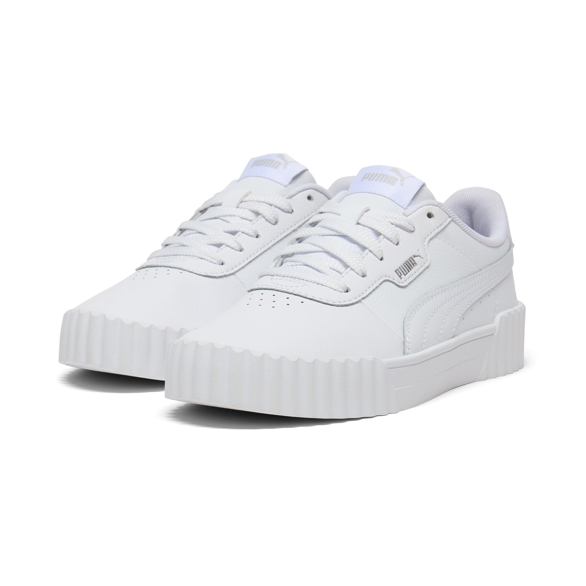 Puma Women's Carina 3.0 Sneaker, Puma White-Puma White-Puma Silver, 11 Image