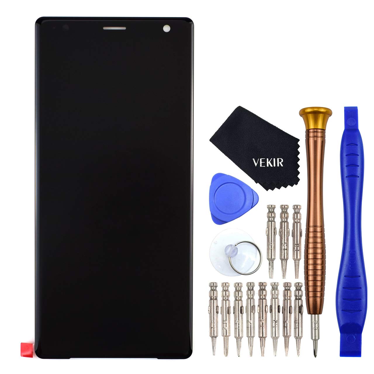 VEKIR H8266 LCD Display Touch Digitizer Glass Screen Assembly replacement kit for Sony Xperia XZ2 black