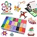 Water Fuse Beads Set 5mm 24 Colors 6000 Beads Refill Compatible Beados Magic Water Sticky Beads Art Crafts Toys for Kids Beginners (6000+ Beads Complete Set)
