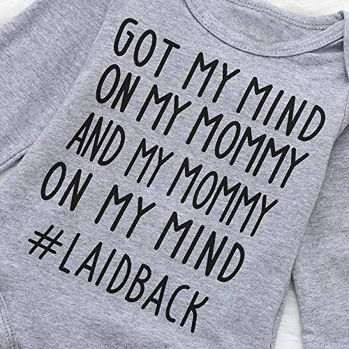 Baby Girl Boy Clothes Onesie Bodysuit Summer Romper Jumpsuit Outfits Pajama Clothes Yamally (6-12 Months, Gray 03) - Thumbnail 2