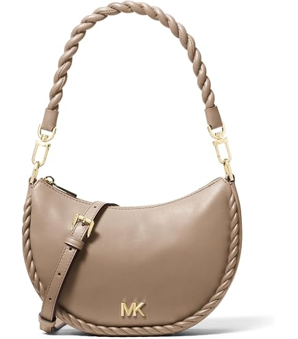 Michael Kors Cora Large Zip Pouchette Chain Shoulder Crossbody Bag