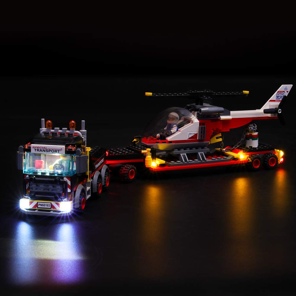 LIGHTAILING Light Set for (City Heavy Cargo Transport) Building Blocks Model - Led Light kit Compatible with Lego 60183(NOT Included The Model)