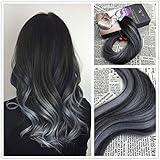Moresoo 100g Colored Remy Human Hair Seamless Skin Weft Tape In Hair Extensions Full Head 40 Pieces