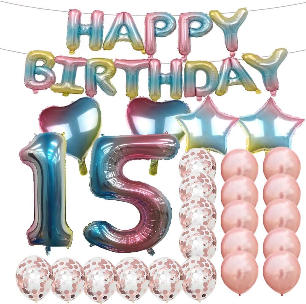 Sweet 15th Birthday Decorations Party Supplies