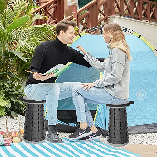 ALEVMOOM 19.7 Collapsible Stool Telescoping Stool UK | Ubuy