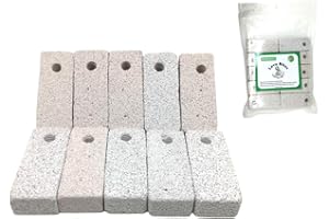 VANVENE Shelltech 10 Pack Small Animal Lava Bites, Hamster Chew Toys Chew Treats Teeth Grinding Block for Hamster EMPRESS CHINCHILLA