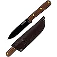 Condor Tool & Knife Kephart Knife 4 1/2 Inch W/Leather Sheath - 1075 High-Carbon Steel Blade - Ergonomic Walnut Handle for Precise Control - Ideal for Survival, Camping, and Outdoor Adventures