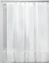 InterDesign Frost White iDesign Shower Curtain 183 x 183 cm Magnetic Hem view 5