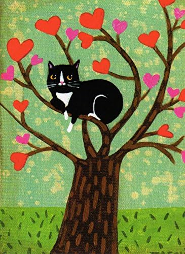 Tree of Hearts Mini Note Cards with Envelopes - Box of 8 (Blank Inside)