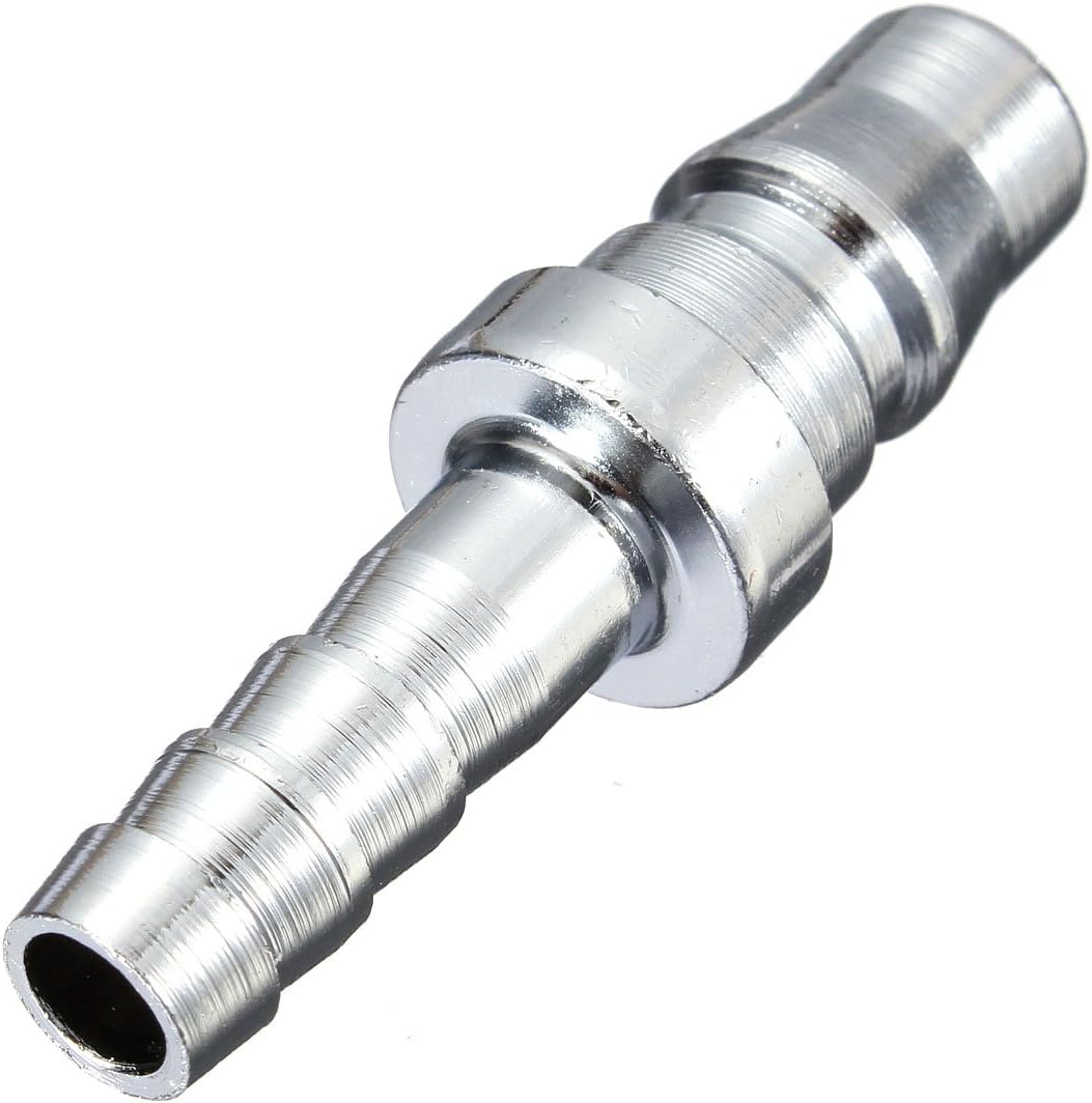 GOZAR Male Female 8mm Pneumatic Lines Metal Nozzle Quick Release Connector SH20+PH20, Silver, 8 mm - Image 3