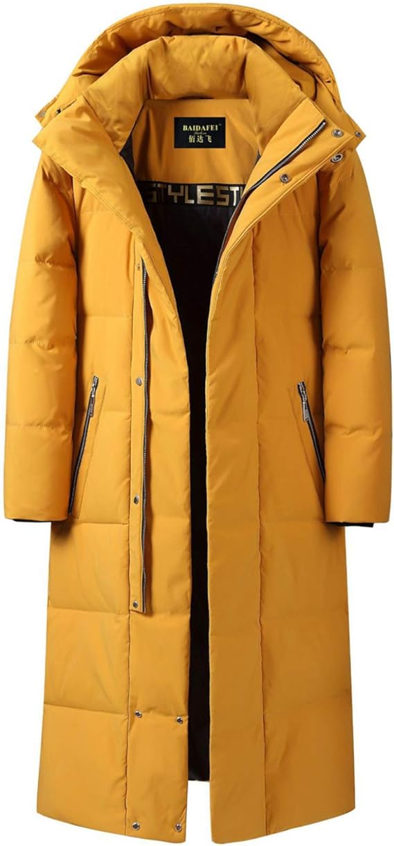 Amazon 冬服 ダウンジャケット 中綿 ダウンコート メンズ 男女兼用 ペアルック 無地 立襟 冬物 フード付き フード着脱可 防寒対策 暖か ロング丈 厚手 ホワイトダウン フェザー 大きいサイズ ジャケット 普段使い 釣り ウオーキング S 5xl コート ジャケット 通販