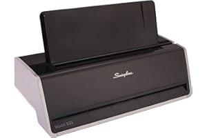 Swingline Electric Hole Puncher 3 Hole, 28 Sheet Capacity Three Hole Punch 3 Ring, Jam Resistant, Touch Screen, Platinum (74535)