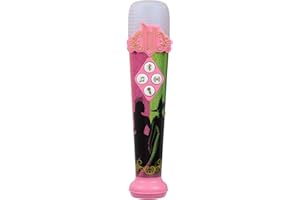 eKids Wicked Karaoke Microphone for Kids, Bluetooth Microphone Includes Built-in Music and Light Show, Designed for Fans of Wicked Toys