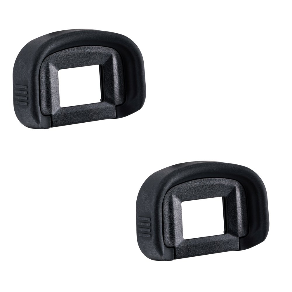 2 Pack JJC Soft Silicone Eyecup for Canon DSLR EOS 7D 7DII 5DIII 5DIV 5DS 5DSR 1DX 1DXII, 1DsIII Replaces Canon Eg. Eyepiece