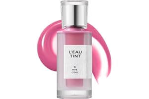 BBI@ BBIA BBIA L’EAU Tint – Glossy & Glow Lip Stain, Watery Lip Tint, Non-Sticky, High Shine Finish, Long-lasting, Moisturizing, Lightweight, Natural, Daily Use, Vegan, Korean Lip Makeup (06 PINK L'EAU)