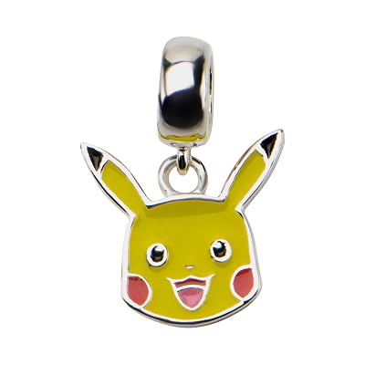INOX Pokemon Happy Pikachu Sterling Silver Dangle Charm