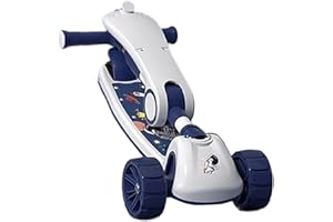 Boys Scooter - Foldable Adjustable Seat 3 Wheel,Kids Electric Scooter Rear Brake | for Boys Girls 3-12 Year Old Riding Outdoo