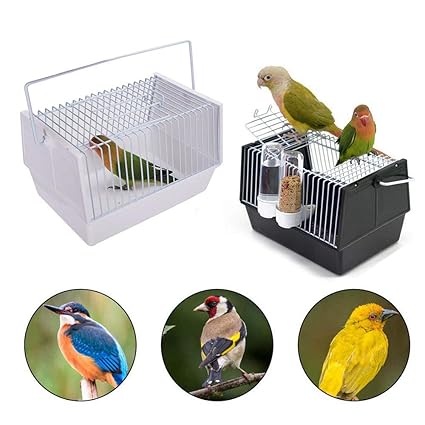 Womdee Cage De Transport Pour Oiseaux Portable En Plein Air