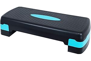 BalanceFrom Adjustable Workout Aerobic Stepper Step Platform Trainer, Multiple Sizes