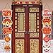 Chinese New Year Decorations 2020 Year of Rat Party Signs Chinese Party Banner for Chinese Spring Festival Supplies with 2 Ribbons and 40 Glue Point Dots