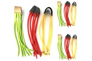 E KAINI 9 Pieces Rubber Bands,Elastic Rubber Band Bungee Replacement for Slingshot