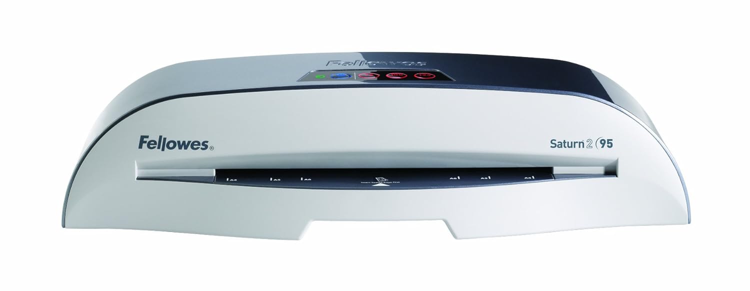 Amazon.com: Fellowes Saturn2 95 Laminator, 9.5" with 10 Pouches (5727001):  Electronics