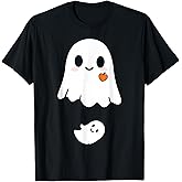 Cute Ghost Halloween Maternity Funny Pregnancy Announcement T-Shirt