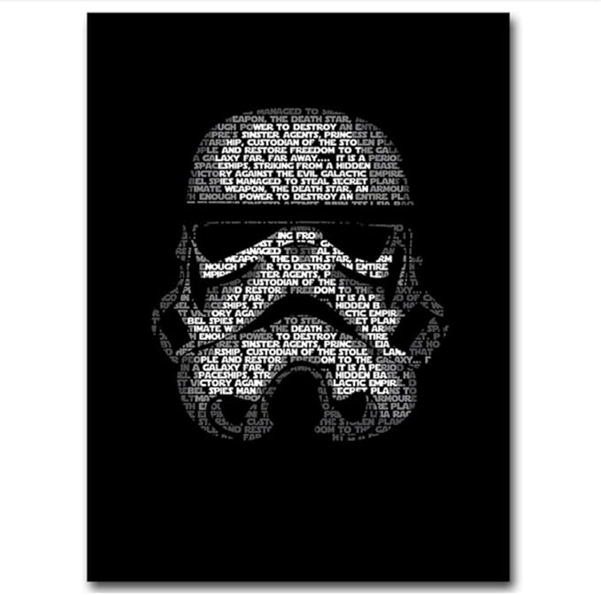 DOAQTE Stormtrooper Star Wars Wall Art Canvas Movie Posters and Prints