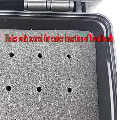 Smarkey Archery Broadhead Box Arrow Case Holds 18 Arrowheads Broadhead