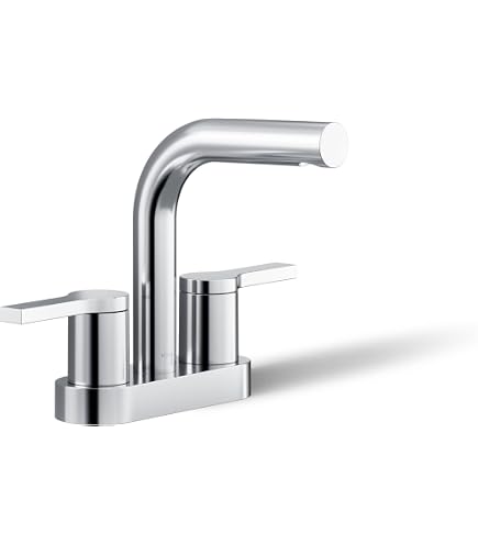 KOHLER K-28124-4K-CP Venza® Centerset Bathroom Sink Faucet, 3-Hole