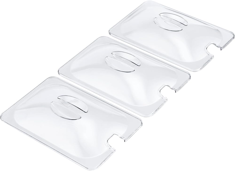 Cooks Professional 3 Lid Set for 3 x 1.5L Buffet Warmer Clear Lids 21.7x14.1cm