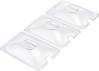 Cooks Professional 3 Lid Set for 3 x 1.5L Buffet Warmer Clear Lids 21.7x14.1cm