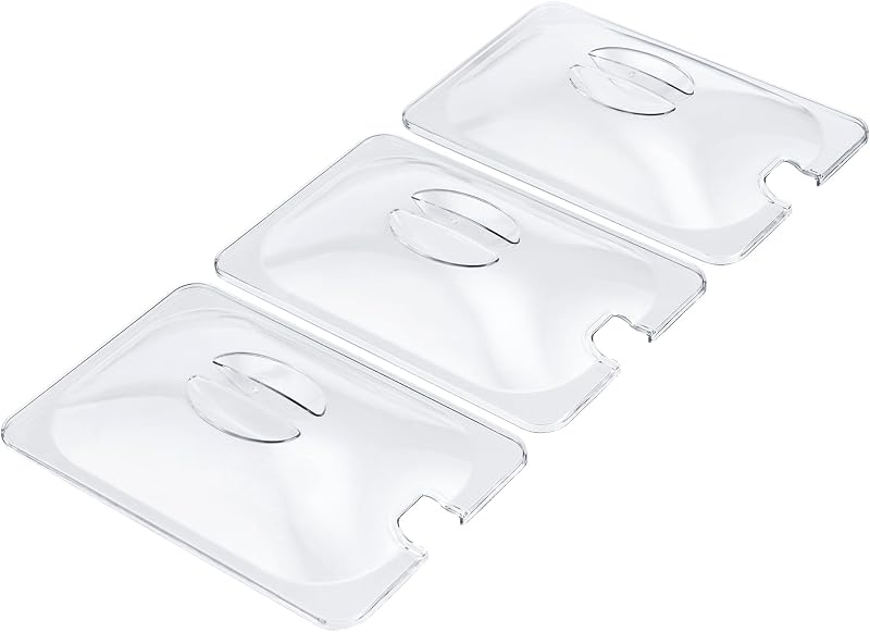 Cooks Professional 3 Lid Set for 3 x 1.5L Buffet Warmer Clear Lids 21.7x14.1cm